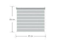 Decosol duo rolgordijn lichtdoorlatend t.b.v. draaikiepraam wit - afbeelding 4 van  6