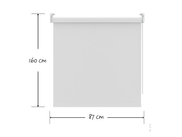 Decosol rolgordijn verduisterend t.b.v. draaikiepraam sneeuw wit - afbeelding 3 van  4