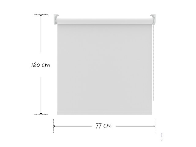 Decosol rolgordijn verduisterend t.b.v. draaikiepraam wit 77x160 cm - afbeelding 2 van  5