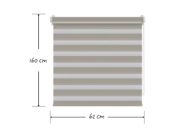 Decosol roljaloezie lichtdoorlatend mini 62x160 cm grijs - afbeelding 2 van  5