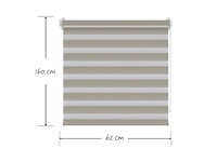 Decosol roljaloezie lichtdoorlatend mini 62x160 cm grijs - afbeelding 2 van  5