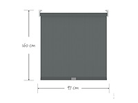 Decosolrolgordijn mini lichtdoorlatend antraciet - afbeelding 3 van  5