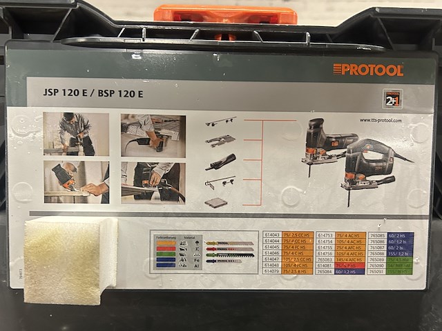 Decoupeerzaag in koffer protool, jsp 120 e - afbeelding 3 van  5