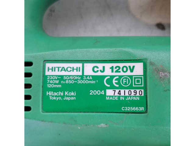 Decoupeerzaagmachine 230v hitachi, cj120v, bouwjaar 2004 - afbeelding 7 van  9