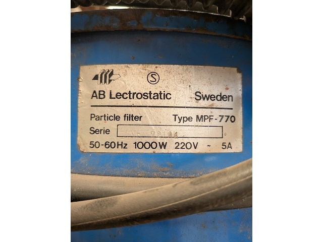 Deeltjes filter systeem, lectrostatic, mpf-770 - afbeelding 6 van  8