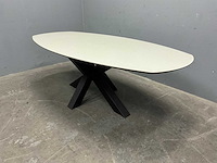 Deens ovale eetkamertafel 220 cm - afbeelding 2 van  7
