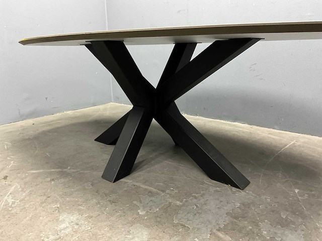 Deens ovale eetkamertafel 220 cm - afbeelding 3 van  7