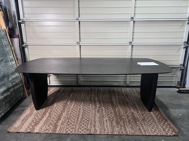Deens ovale tafel | massief eiken, noga design, syko, donkerbruin - afbeelding 1 van  4
