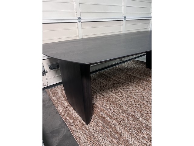 Deens ovale tafel | massief eiken, noga design, syko, donkerbruin - afbeelding 2 van  4