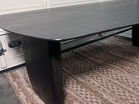 Deens ovale tafel | massief eiken, noga design, syko, donkerbruin - afbeelding 2 van  4