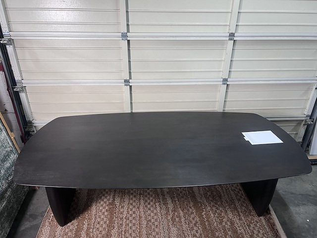 Deens ovale tafel | massief eiken, noga design, syko, donkerbruin - afbeelding 3 van  4