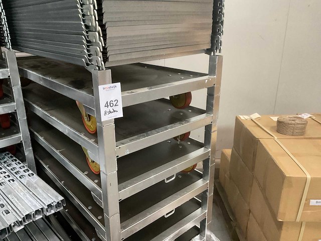 Deense kar / bloemenwagen (8 stuks) - afbeelding 5 van  7