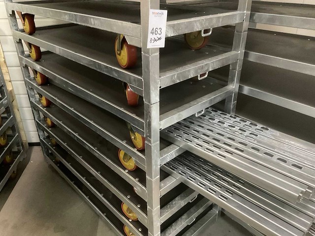 Deense kar / bloemenwagen (8 stuks) - afbeelding 5 van  6