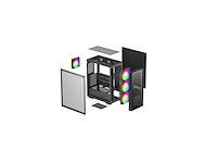 Deepcool matrexx55 v4 c midi tower zwart - afbeelding 2 van  4