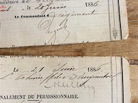 Def. verlof 1886. - afbeelding 3 van  3