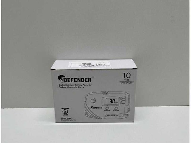 Defender ca6150 lithium powered carbon monoxide detector - alarm - afbeelding 2 van  3