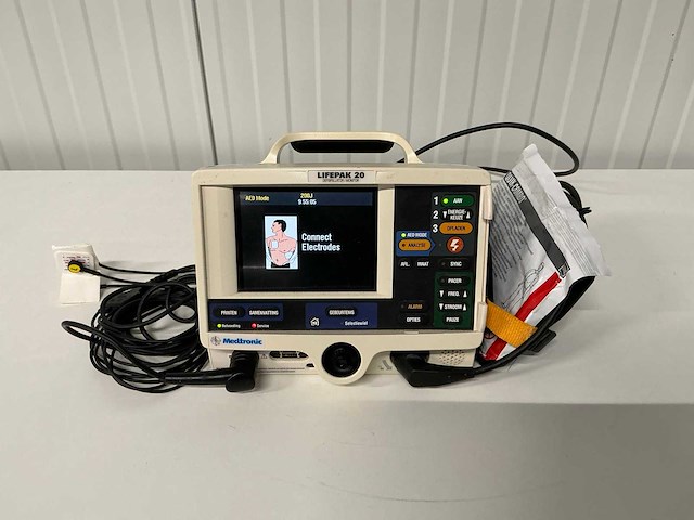 Defibrillator - medtronic - lifepak 20 - afbeelding 1 van  3