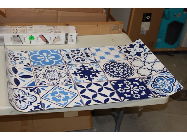 Deflsblauw e grote place mat 1x - afbeelding 2 van  5