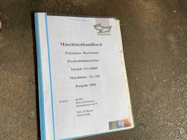 Degen - 2005 - fs-s 4080 - vlakslijpmachine - afbeelding 10 van  20