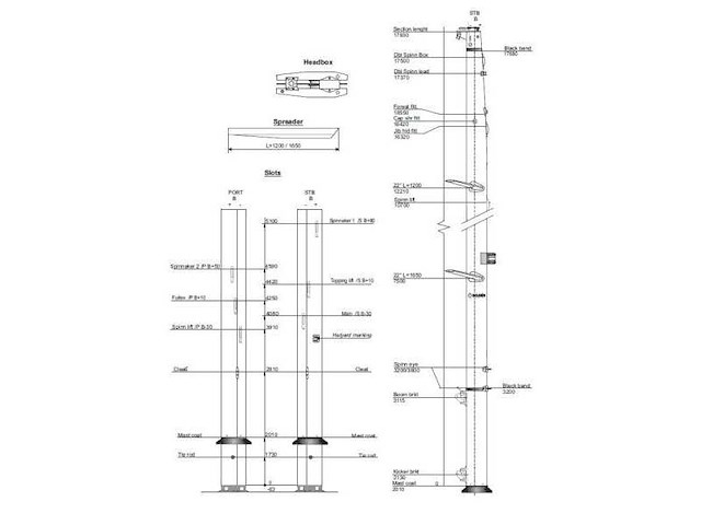 Dehler elvstrom 38 conventional aluminium mast 17.9m - k24-c227-12377 - afbeelding 2 van  3