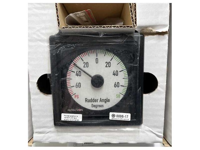 Deif rudder angle indicator rai xl96 med white - afbeelding 3 van  5