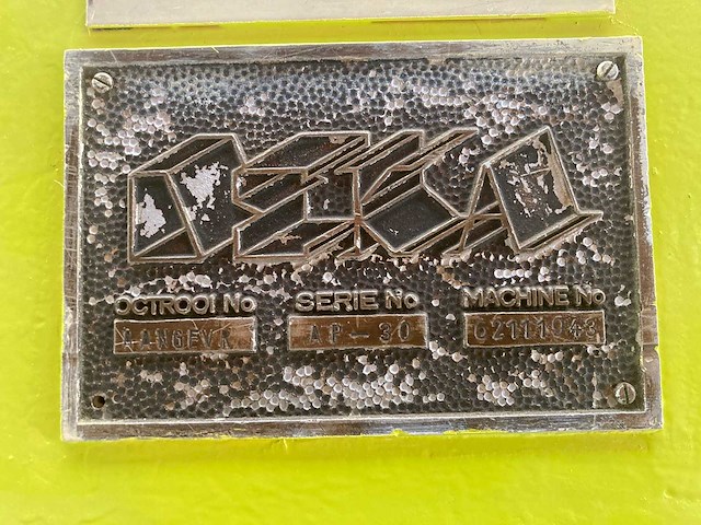 Deka - ap 30-2050 - press brake - 1962 - afbeelding 6 van  6