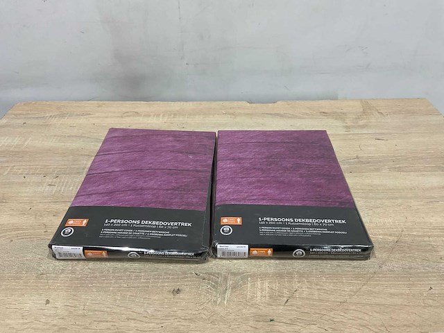 Dekbed overtrek 140x200 cm (2x) - afbeelding 4 van  7