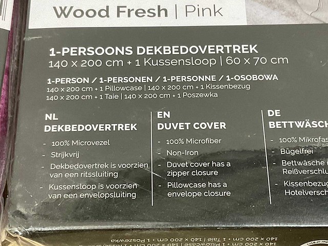 Dekbed overtrek 140x200 cm (2x) - afbeelding 7 van  7