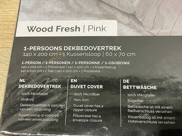 Dekbed overtrek 140x200 cm (2x) - afbeelding 5 van  5