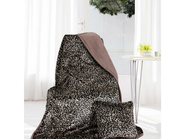 Deken bont cheetah 150x200 cm (2x) - afbeelding 1 van  2