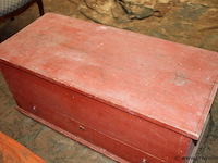 Dekenkist v.v. klep en lade - 56x125x55cm - afbeelding 3 van  4