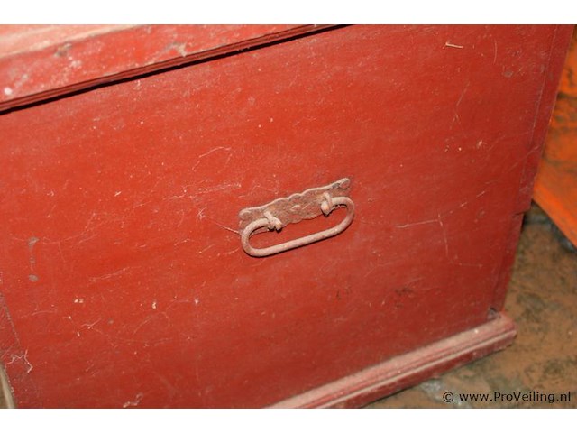 Dekenkist v.v. klep en lade - 56x125x55cm - afbeelding 4 van  4