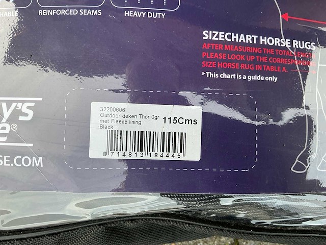 Dekens 115cm paarden (4x) - afbeelding 3 van  6