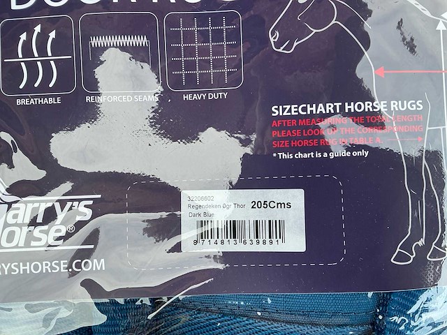 Dekens 205cm paarden (8x) - afbeelding 5 van  9