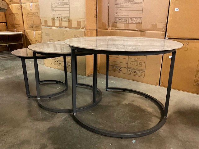 Del conde tuin salontafel set van 3 - afbeelding 1 van  9