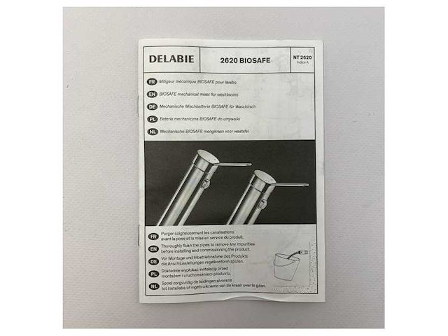 Delabie 2621miniep single lever kitchen tab chrome - afbeelding 5 van  8