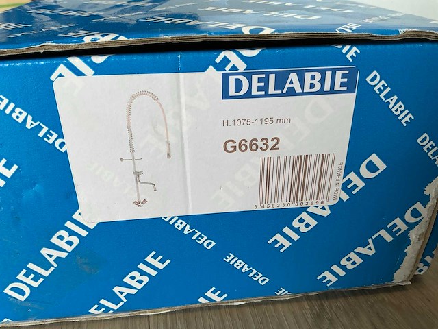 Delabie grootkeukenmengkraan met tapkraan en draaibare telescopische uitloop artikelnr: g6632 - afbeelding 3 van  4