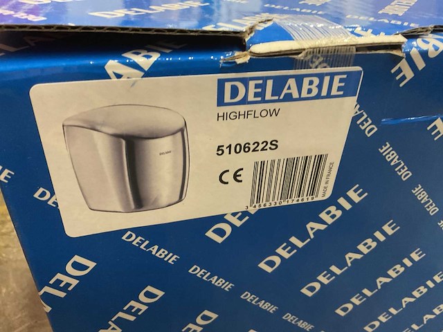 Delabie highflow 510622s handendroger - afbeelding 3 van  3