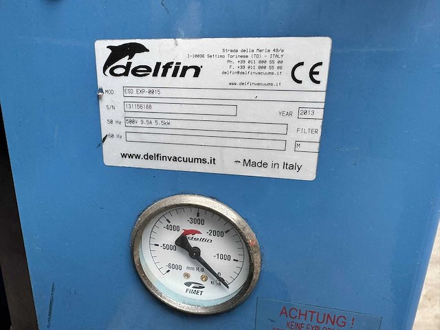 Delfin - esd exp-0015 - industriële stofzuiger - 2013 - afbeelding 2 van  6