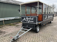 Delfse paarden tram/ huifkar aanhangwagen