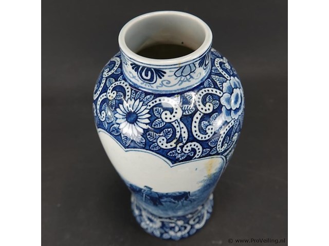 Delfstblauw vaas - afbeelding 4 van  5