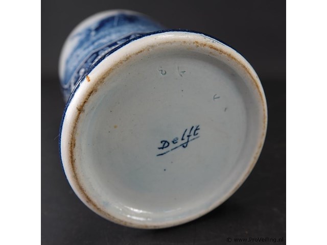 Delfstblauw vaas - afbeelding 5 van  5