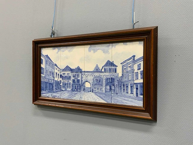 Delfts blauw tegeltableau zaltbommel 700x400 mm - afbeelding 2 van  7