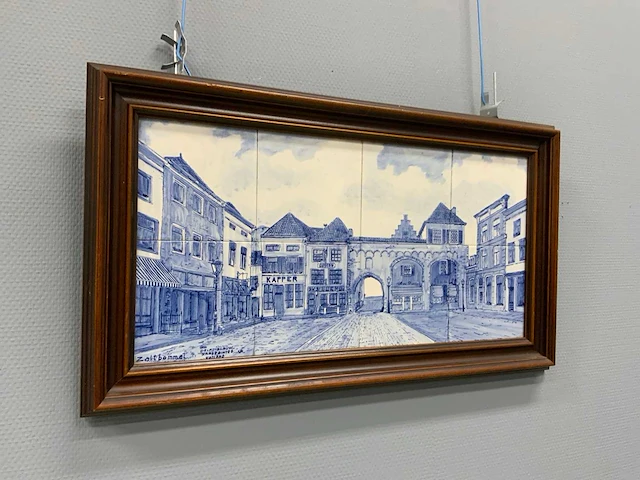 Delfts blauw tegeltableau zaltbommel 700x400 mm - afbeelding 3 van  7