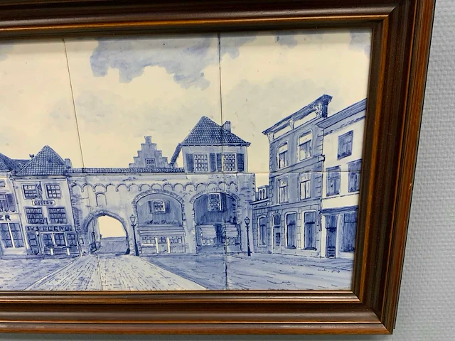 Delfts blauw tegeltableau zaltbommel 700x400 mm - afbeelding 5 van  7