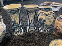 Delfts blauw theepot, bord, vaars - afbeelding 3 van  6