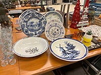 Delfts blauwe borden (7x) - afbeelding 1 van  10