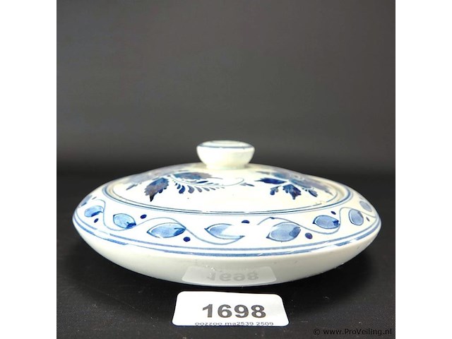 Delftsblauwe dekselschaal - afbeelding 2 van  5