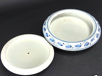 Delftsblauwe dekselschaal - afbeelding 4 van  5