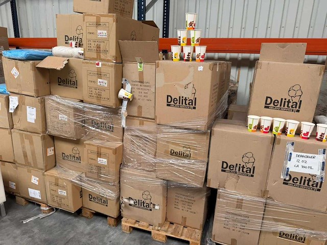 Delital - 12 oz - doos drinkbekers (1000 stuks) (14x) - afbeelding 3 van  3